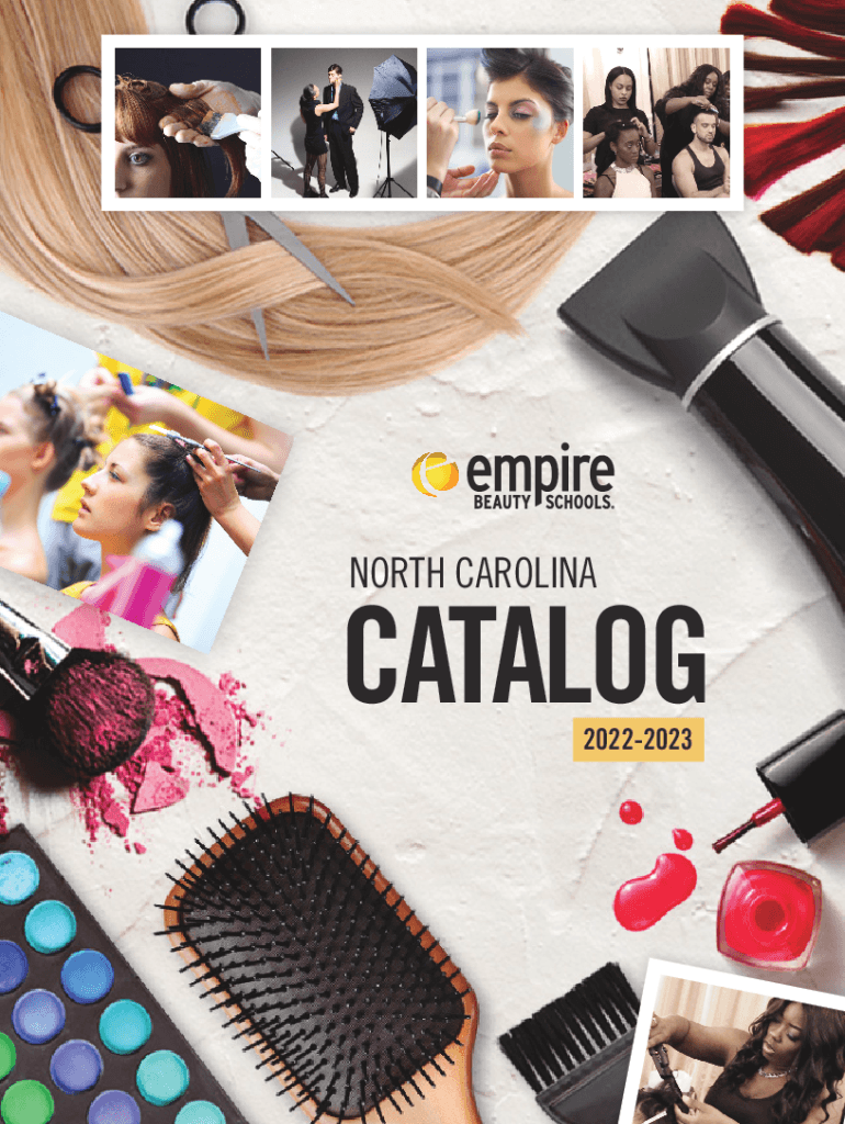 Fillable Online north carolina catalog Empire Beauty School Fax