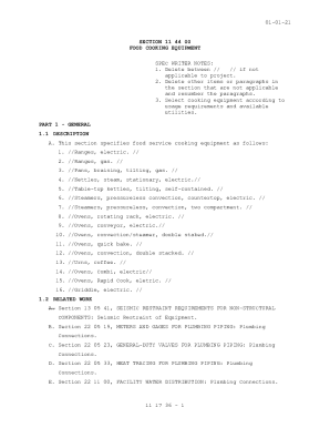 Method Statement Catering Services Revision History