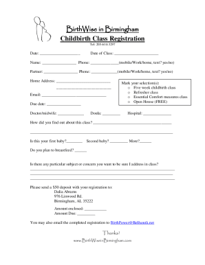 Childbirth Class Observation FormDONA International