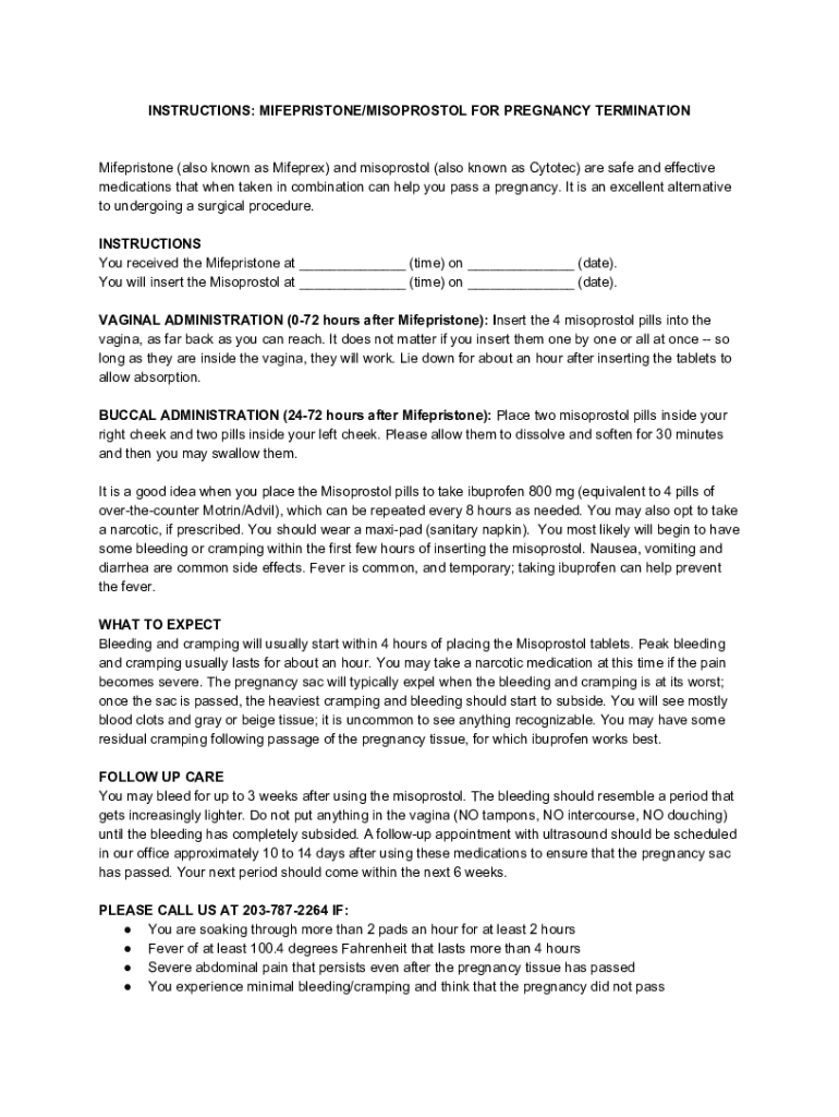 Fillable Online How do I use the abortion pill? - Planned Parenthood Fax Email Print - pdfFiller
