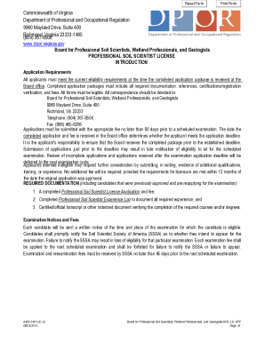 Fillable Online Professional Soil Scientist Certification Application Fillable Online Professional Soil Scientist Certification Application