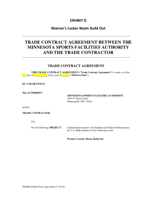 TRADE CONTRACT AGREEMENT BETWEEN THE ...