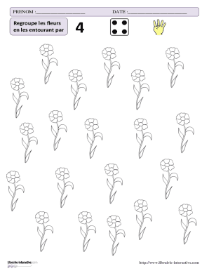 Regroupe les fleurs en les entourant par