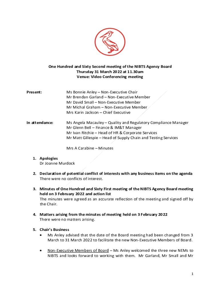 Fillable Online Ms Bonnie Anley NonExecutive Chair Fax Email Print