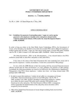 Fillable Online PUBLIC ENTERPRISES DEPARTMENT Fax Email Print pdfFiller