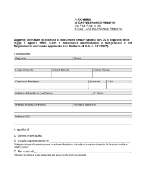 CAMBIO DI RESIDENZA - Comune di Castelfranco Veneto