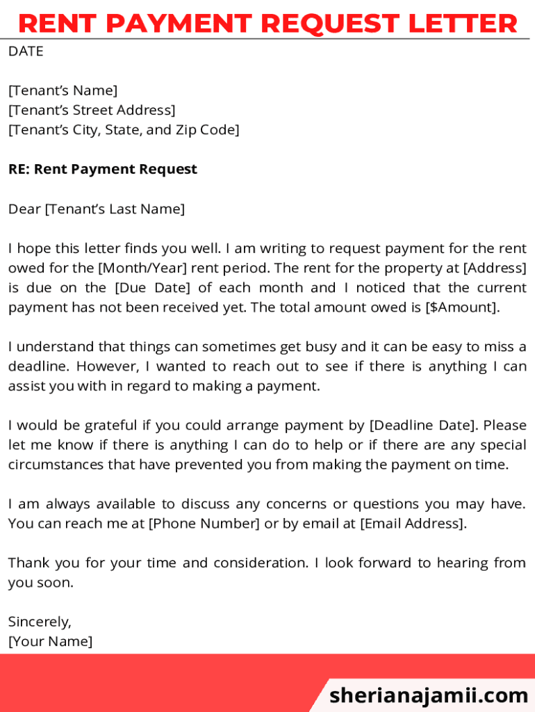 Fillable Online How to Write a Letter Negotiating Lower Rent (and a