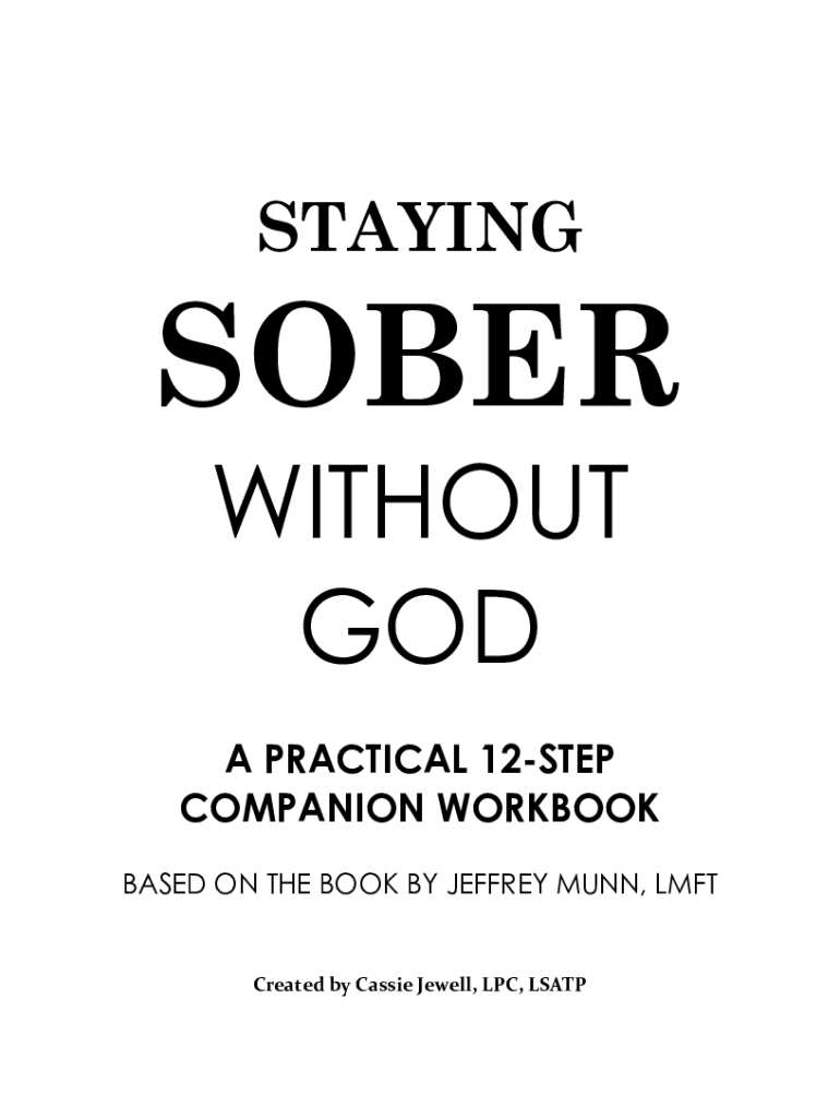 Staying Sober Without God Workbook Preview on Page 1