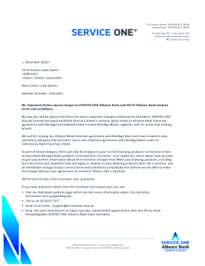 Service One Alliance BankDenison Street, Deakin, ACT