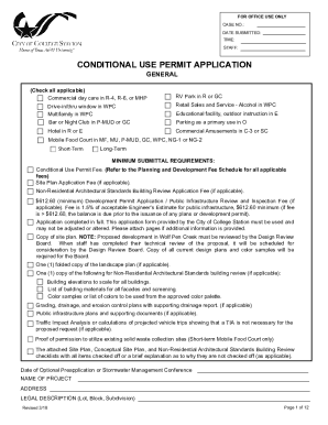 Fillable Online Conditional Use Permit -General Fax Email Print - pdfFiller