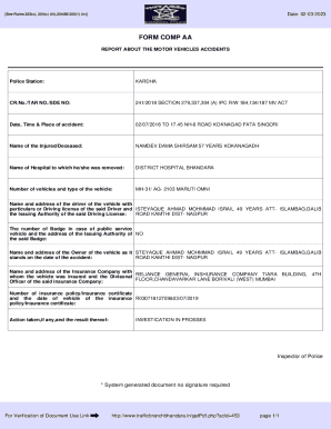 FORM COMP AA - Bhandara Traffic Police System