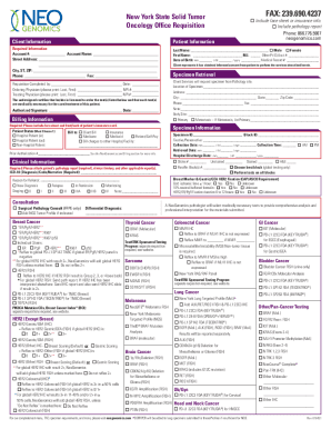 Fillable Online New York State Solid Tumor Fax Email Print - pdfFiller