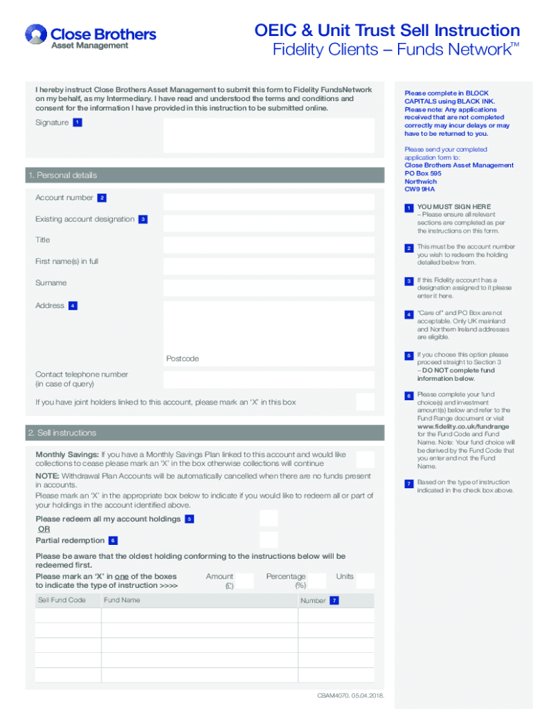 Fillable Online What Is an OpenEnded Investment Company (OEIC)? How