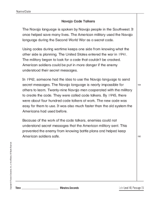 Fillable Online Navajo Code Talkers facts: Significance of an ...