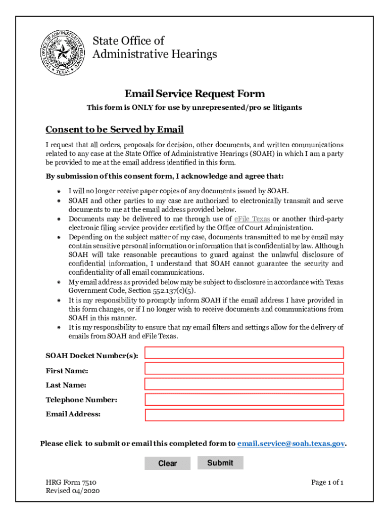 Fillable Online Email Service Request Form Fax Email Print pdfFiller