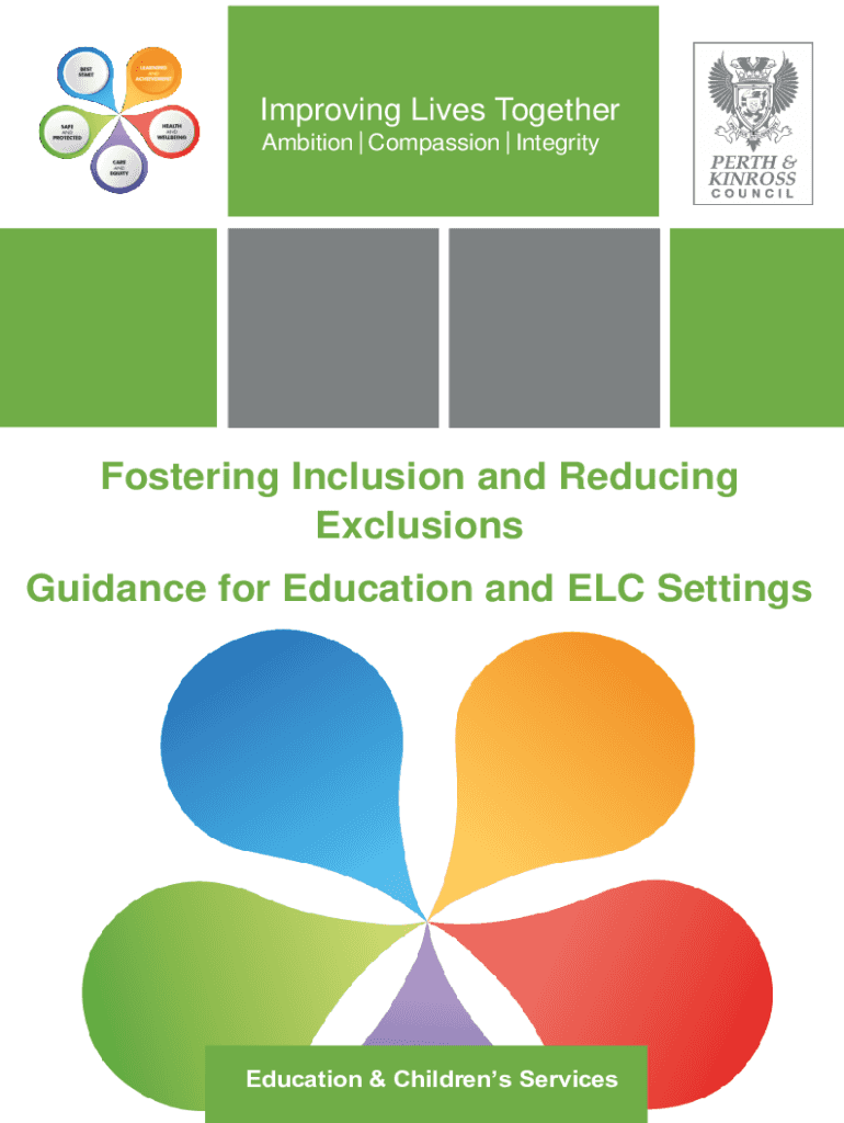 Fillable Online Fostering Inclusion and Reducing Exclusions Guidance ...