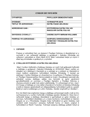 TEITLE YR ADRODDIAD :