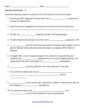 America History Worksheets for Kids