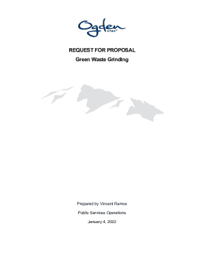 OGDEN CITY CORPORATION REQUEST FOR PROPOSAL Green ...