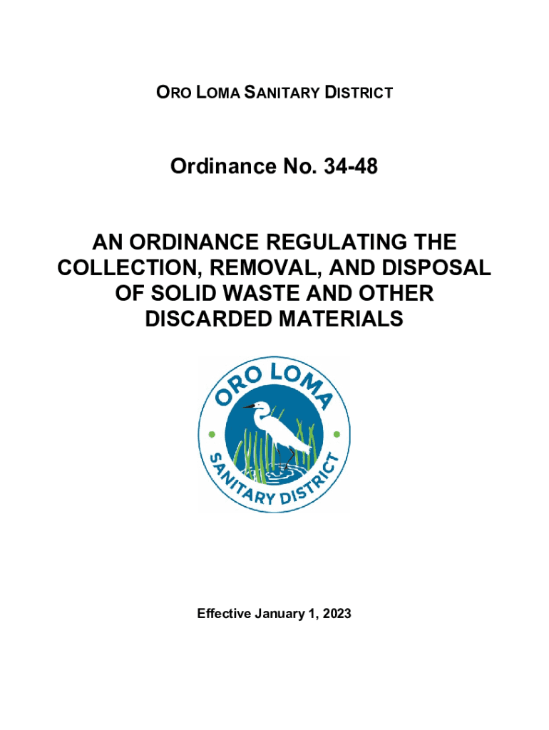 Fillable Online Sewer Service Charges Oro Loma Sanitary District Fax Email Print pdfFiller