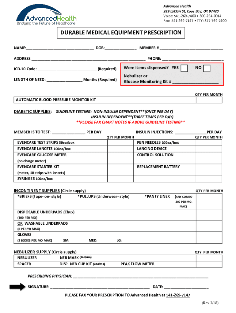 Fillable Online Western Oregon Advanced Health Coos Bay MapQuest