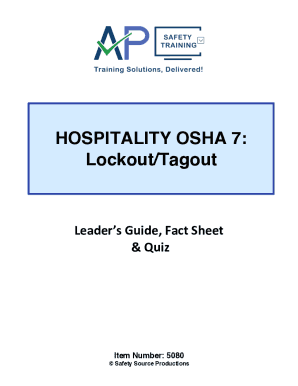 Fillable Online List of Authorized Personnel for Lockout/Tagout ...