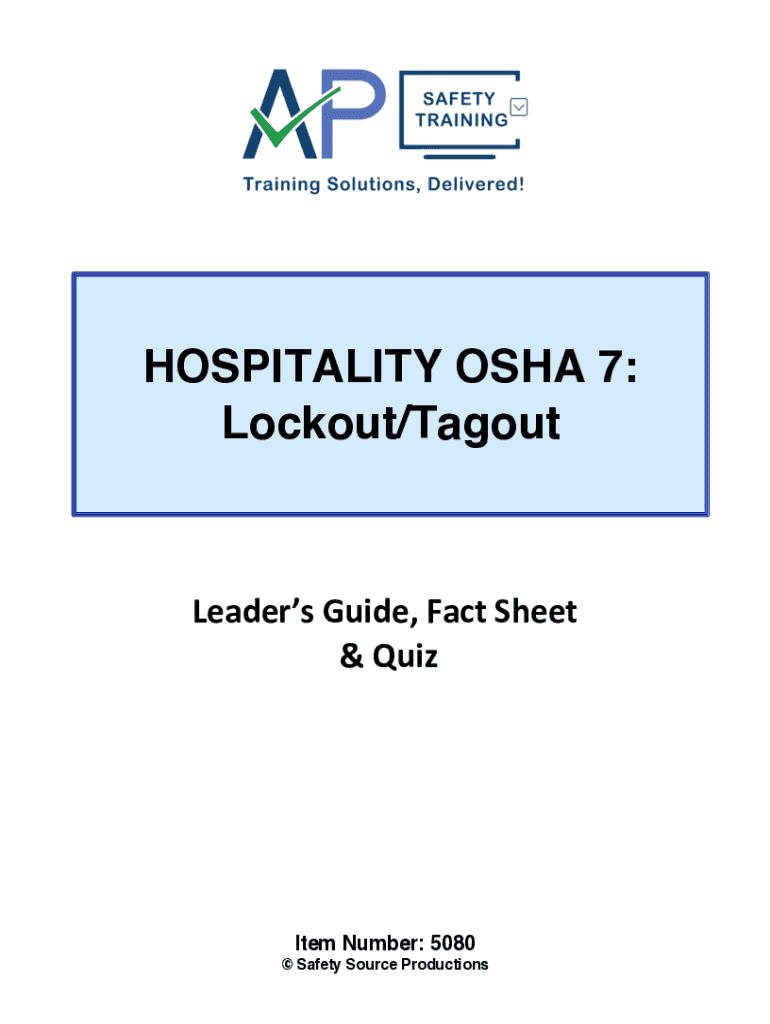 Fillable Online List of Authorized Personnel for Lockout/Tagout ...