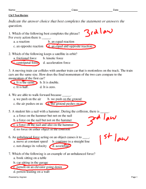 Exam 1 Review - Name: Class: Date - Studocu