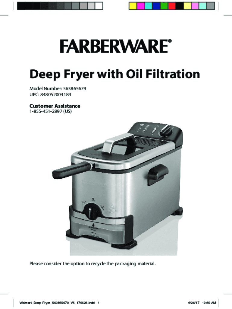 Fillable Online Tfal EZ Clean Deep Fryer, Low Odor XL Deep Fat Fryer