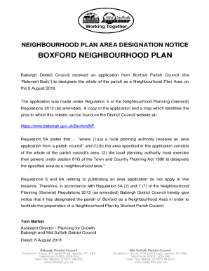 Boxford Neighbourhood Plan - Mid Suffolk District Council