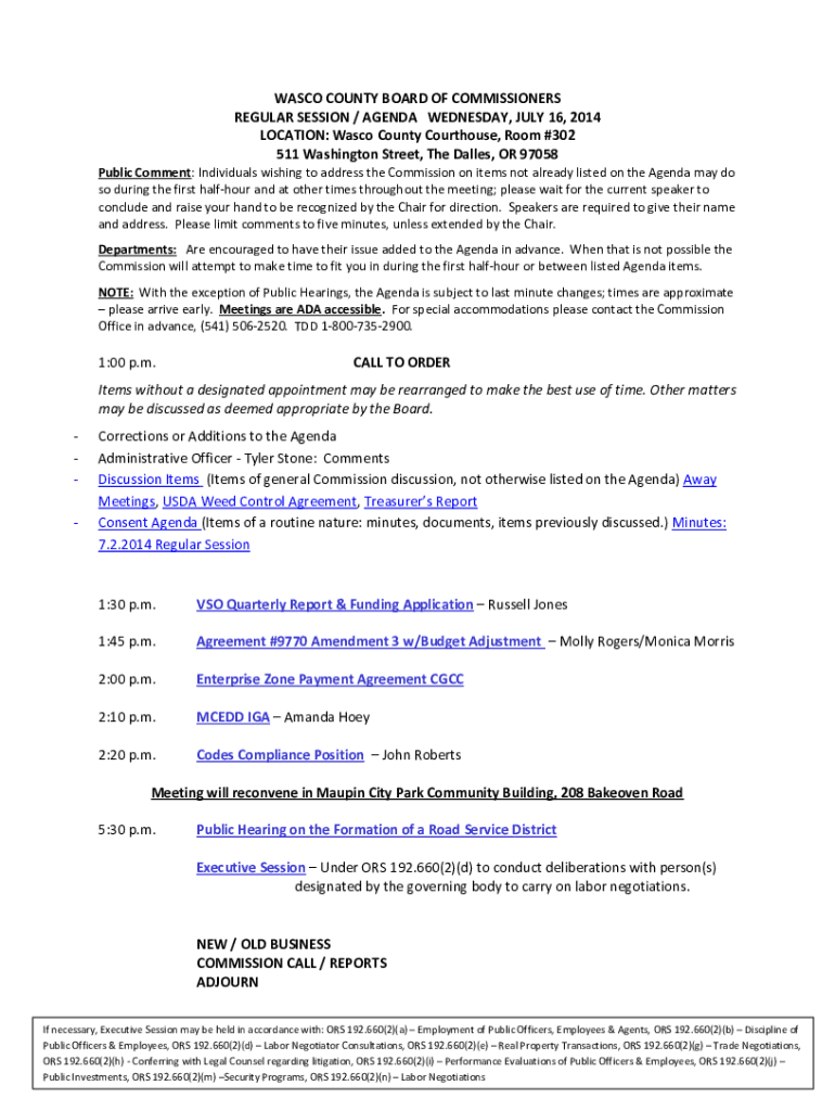 Fillable Online A 160YearOld History Lesson Northern Wasco County