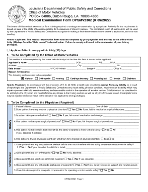 Fillable Online Louisiana Office Of Motor Vehicles Forms - Fill Online ...