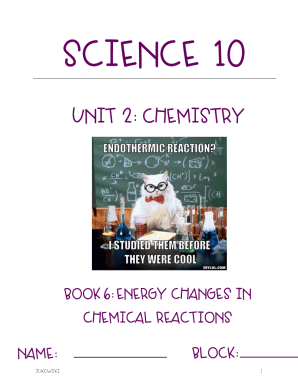 energy changes in chemical reactions - Miss Zukowski's Class