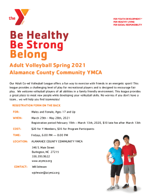 Adult Co-Ed VolleyballFox Valley Family YMCA