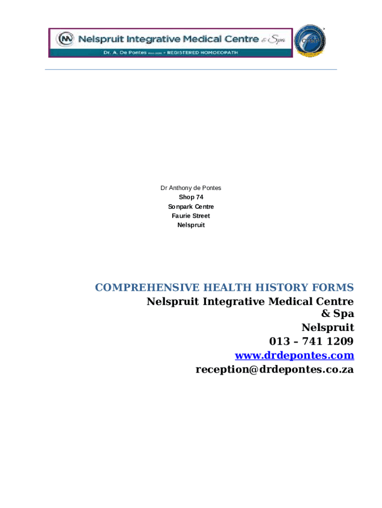 Contact Us Nelspruit Integrative Medical Centre, Dr Anthony Doc