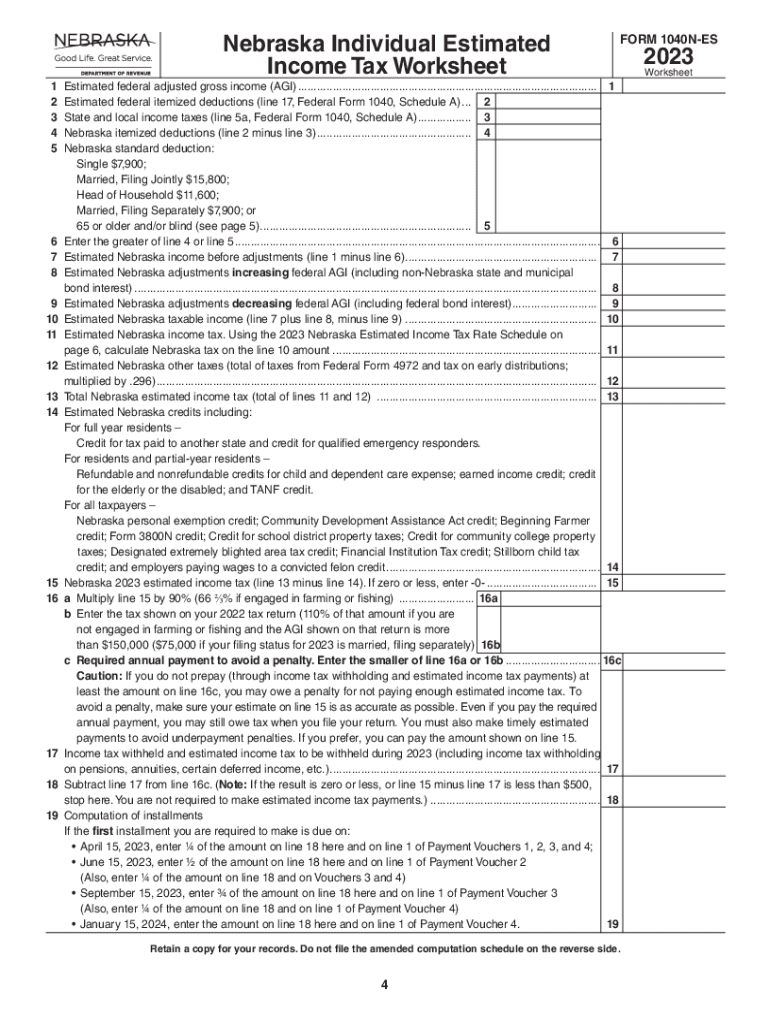 nebraska form tax Preview on Page 1