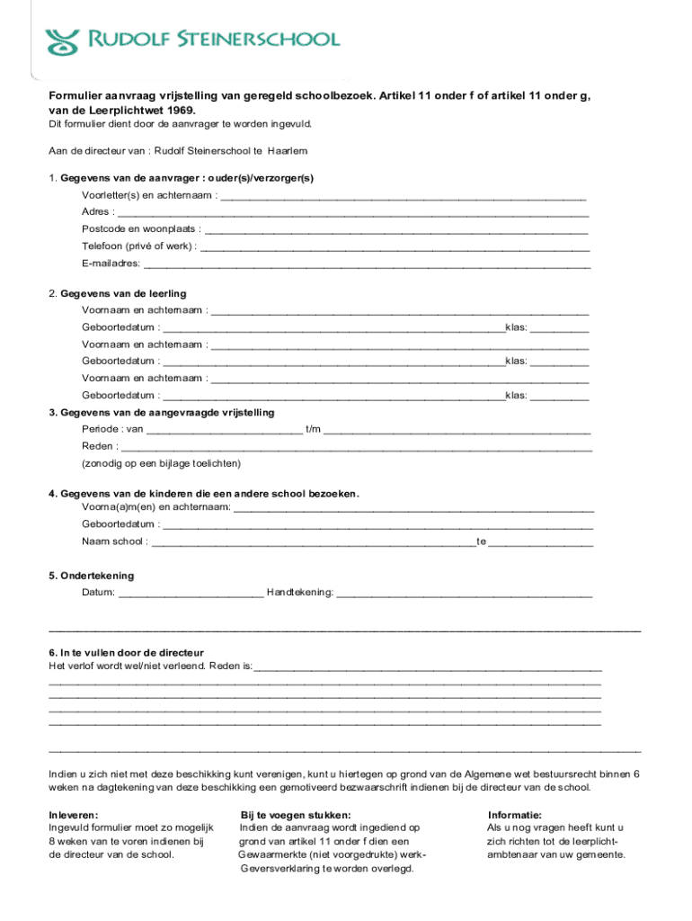 Invulbaar Online Formulier aanvraag vrijstelling van ... - AnkerWijk ...