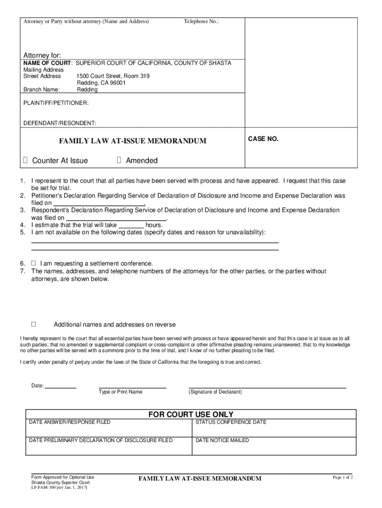 Attorney for: SUPERIOR COURT OF CALIFORNIA, COUNTY Preview on Page 1.