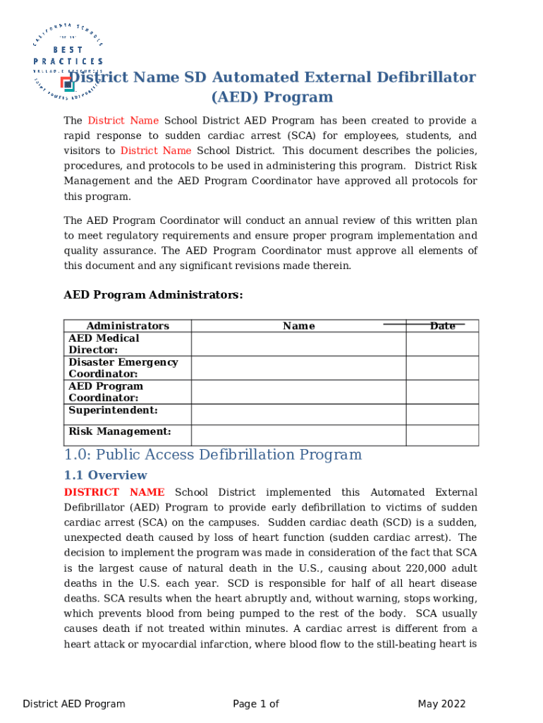 Automatic External Defibrillator Guidance for Washington State Doc