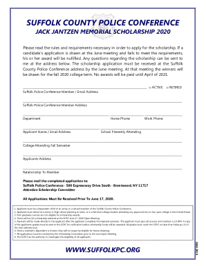 Fillable Online SCPD REMEMBERS FALLEN... - Suffolk County Police ...