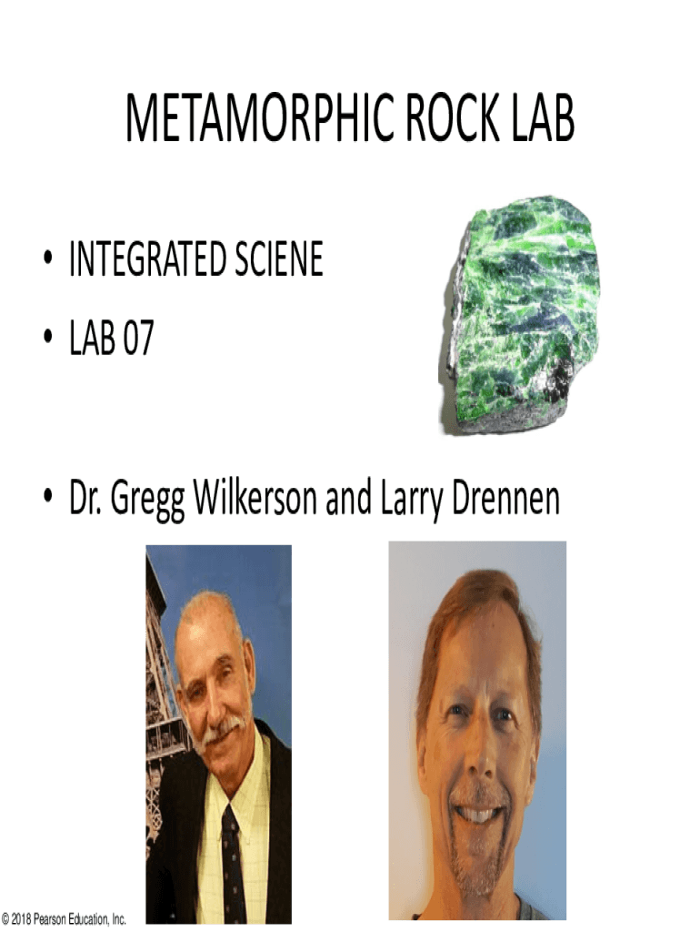 Fillable Online METAMORPHIC ROCK LAB Fax Email Print pdfFiller