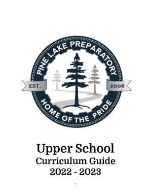 Fillable Online PINE LAKE PREPARATORY Upper School Fax Email Print ...