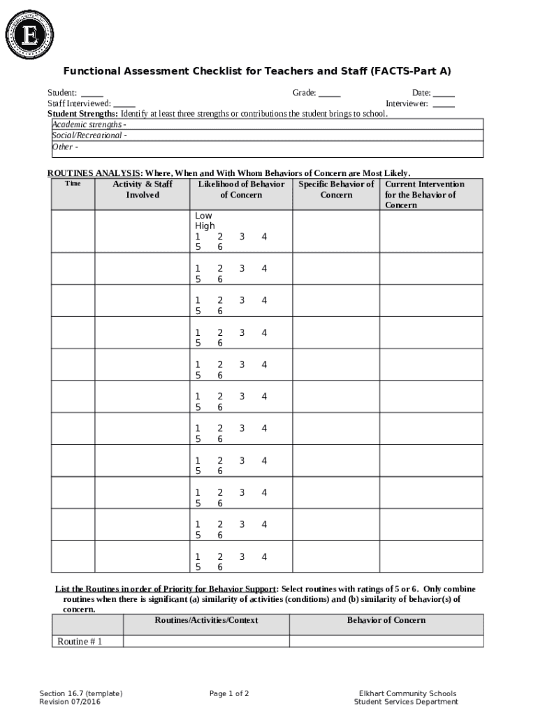 Data Collection AWS docs elkhart k12 in Doc Template pdfFiller