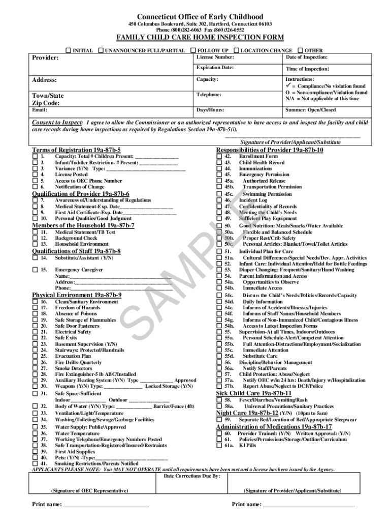 Fillable Online SampleExemptHealthSafetyInspectionForm. Fax