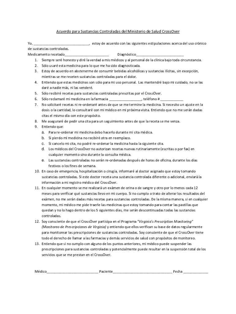 Completable En línea Pain Contract Spanish 7.13.16 Fax Email Imprimir ...