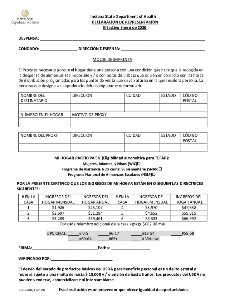 Completable En línea Forms - Indiana Department of Health Fax Email ...