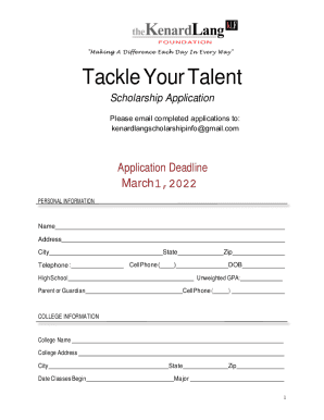 HBCU Week x NFL Scholarship Application