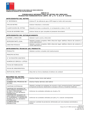 Manual para el Retiro de Productos del Mercado