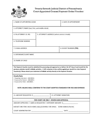 Fillable Online Court Appointed Attorneys in Courts of Probate Fax Fillable Online Court Appointed Attorneys in Courts of Probate Fax