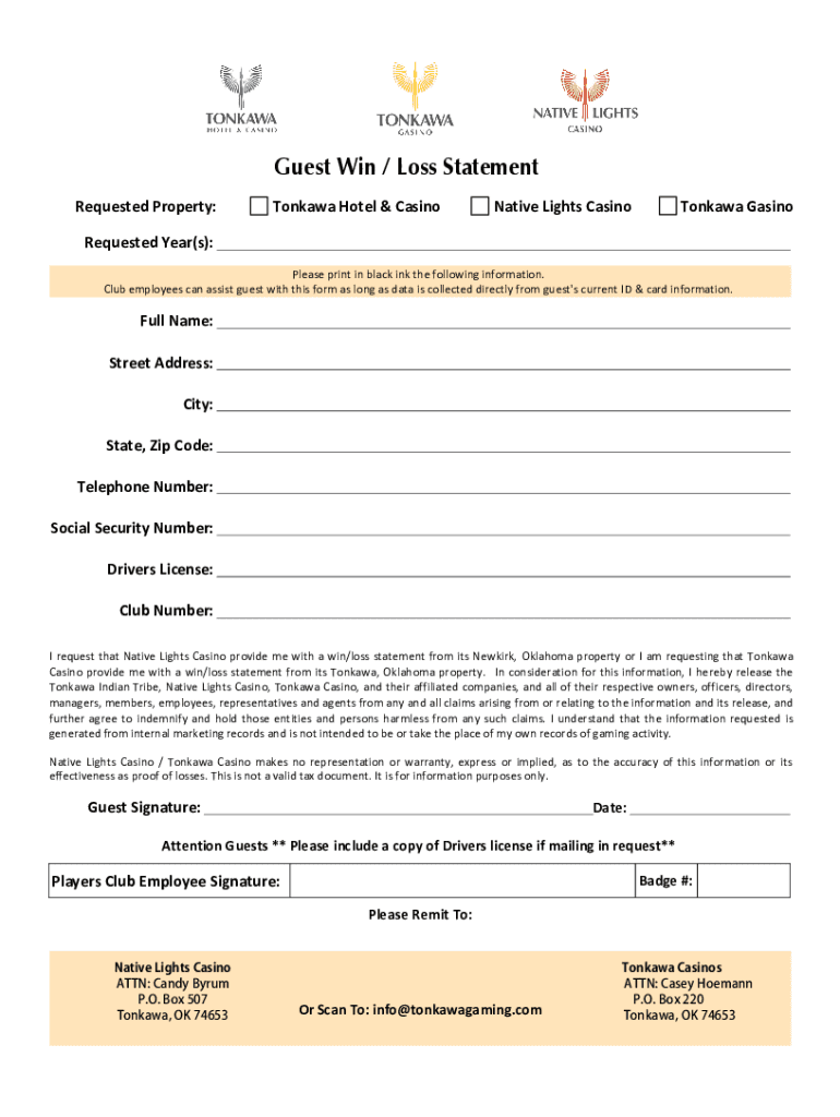 Fillable online w2g 1099 request form fax email print pdffiller